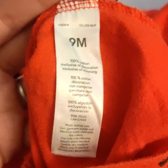 🧮6/$20 Just One You by Carter's Collared Romper Red With Firetrucks Sz. 9 mos - Picture 8 of 8